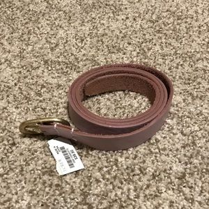 J. Crew, pastel pink leather belt, size S